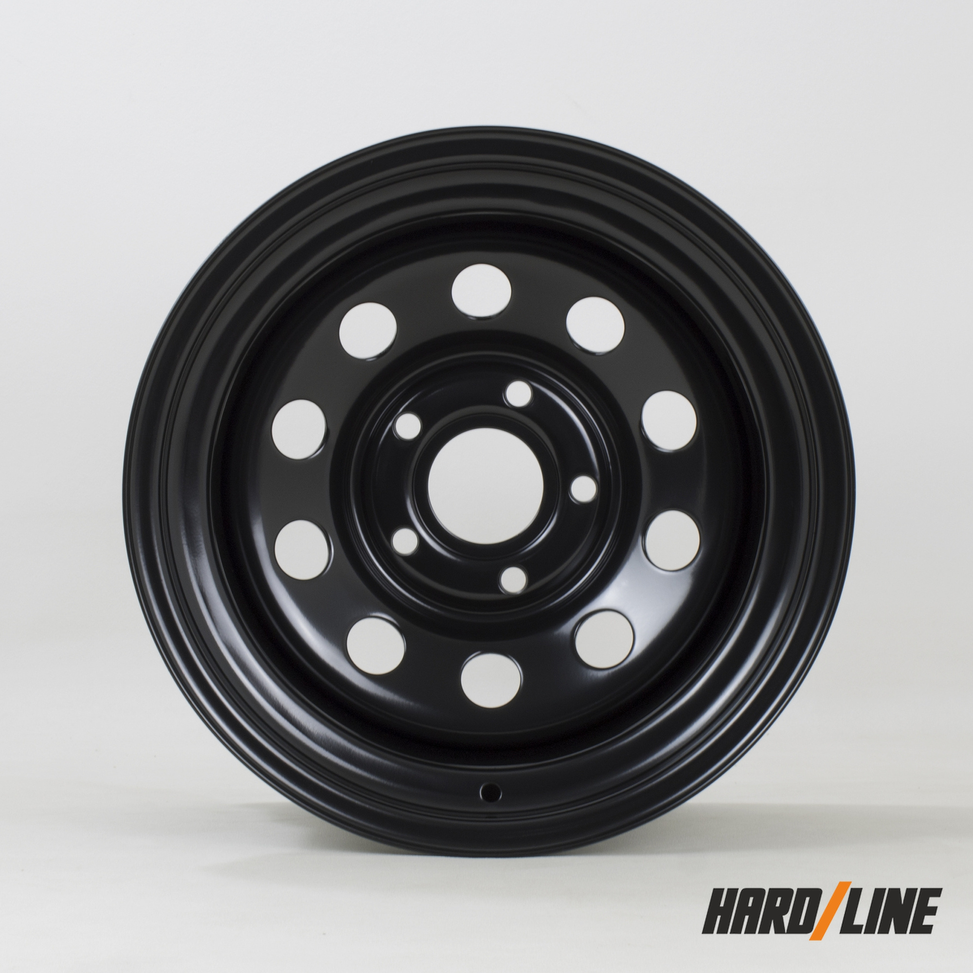 1x 15" x 10 Stahlfelgen passend für 87-06 Jeep Wrangler Hardline MOD-X 5x114,3 ET-32 - Bild 2 von 5